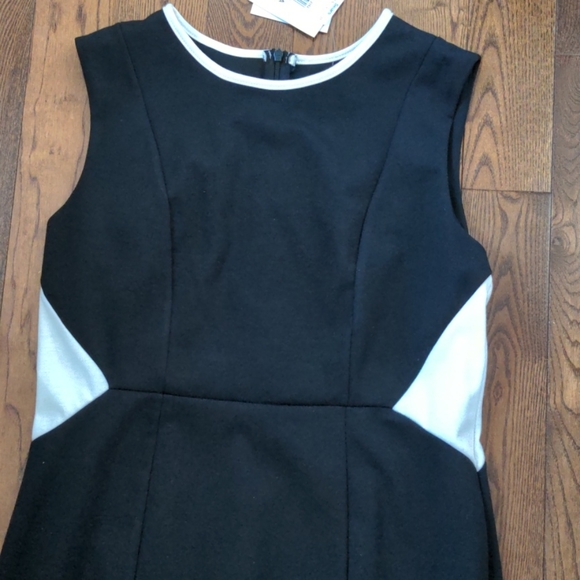 Black and White Sleeveless Dress - Picture 2 of 8